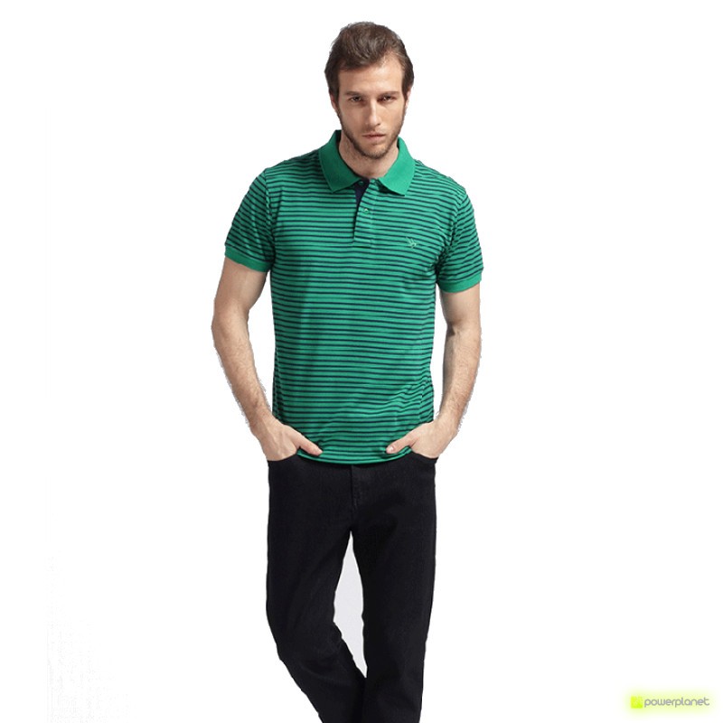 Polo de Raya Verde - Hombre