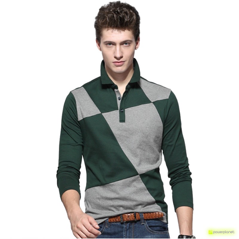 Polo Modern Puzzle Verde - Homen