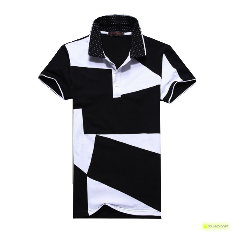 Polo Step Design Preto - Homen