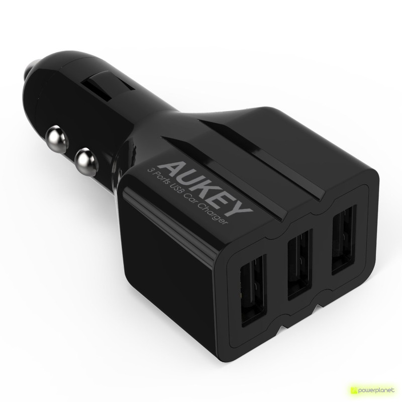 AUKEY CC-N10 carregador para carro 3 portos USB