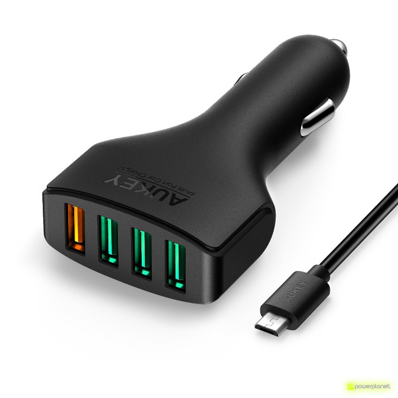 AUKEY CC-T4 carregador para carro 4 Portos USB