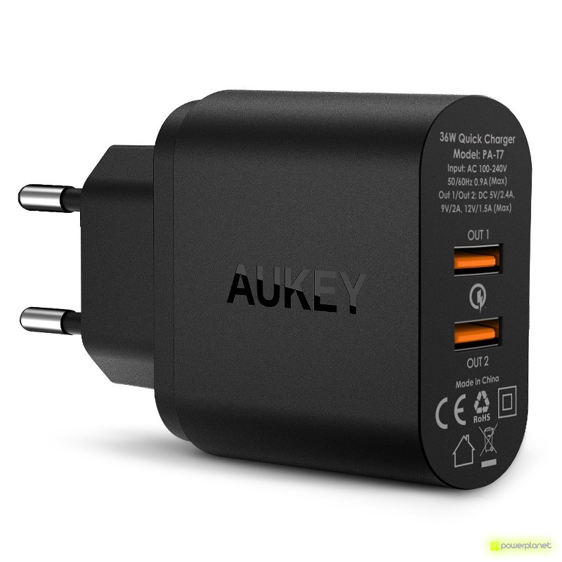 AUKEY PA-T7 Cargador de 2 Puertos USB Quick Chargue - Ítem1