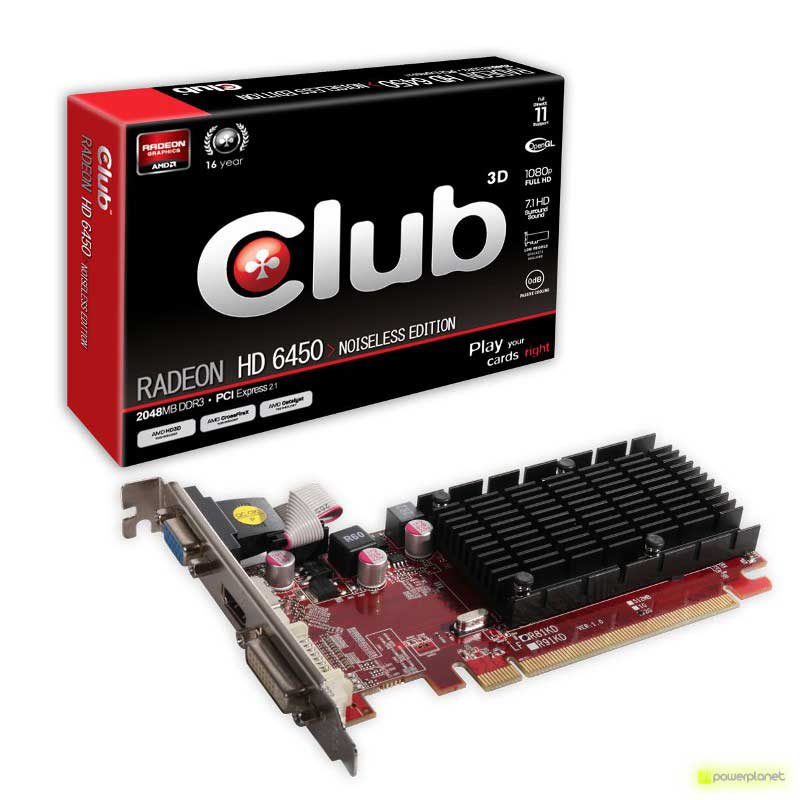 CLUB3D Radeon HD 6450 2GB Noiseless Edition