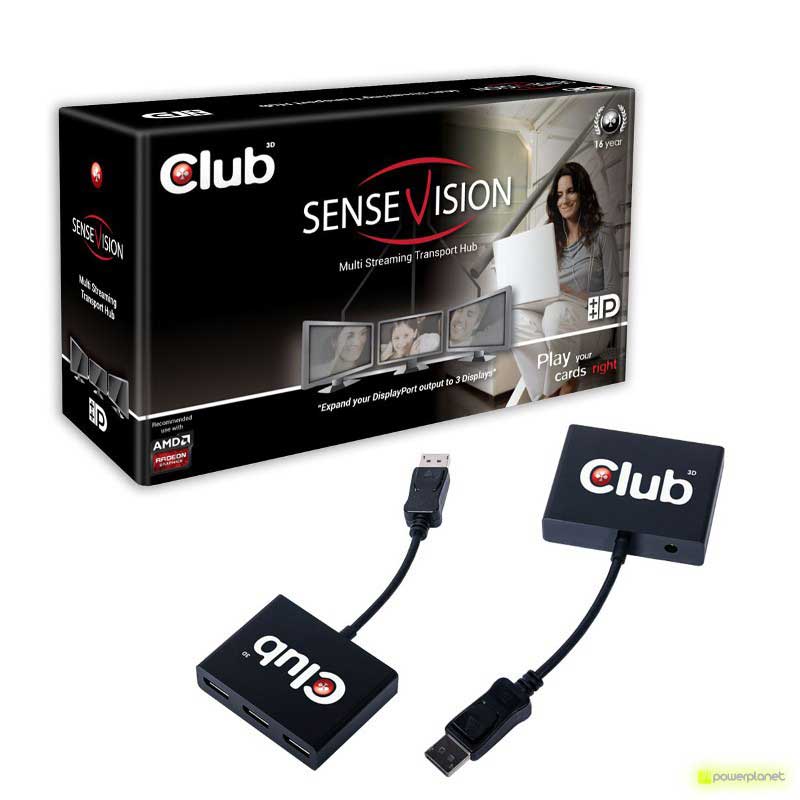 CLUB3D VGA C3D SenseVision MST HUB 3-1 DP