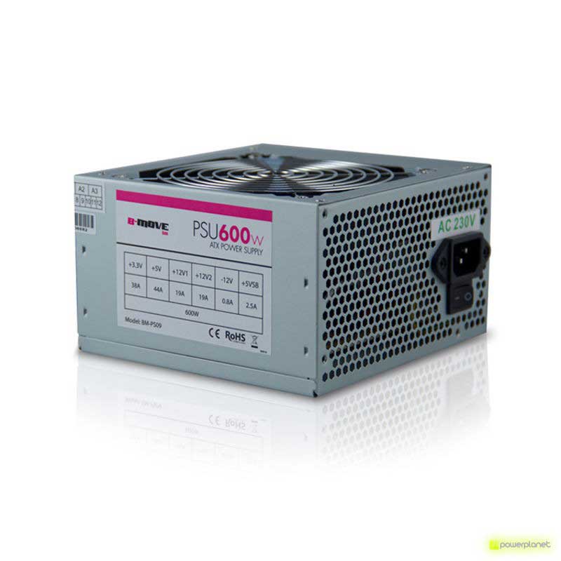 Fuente B-MOVE Bulk Series 600W 120mm 1x PCIE 6p.