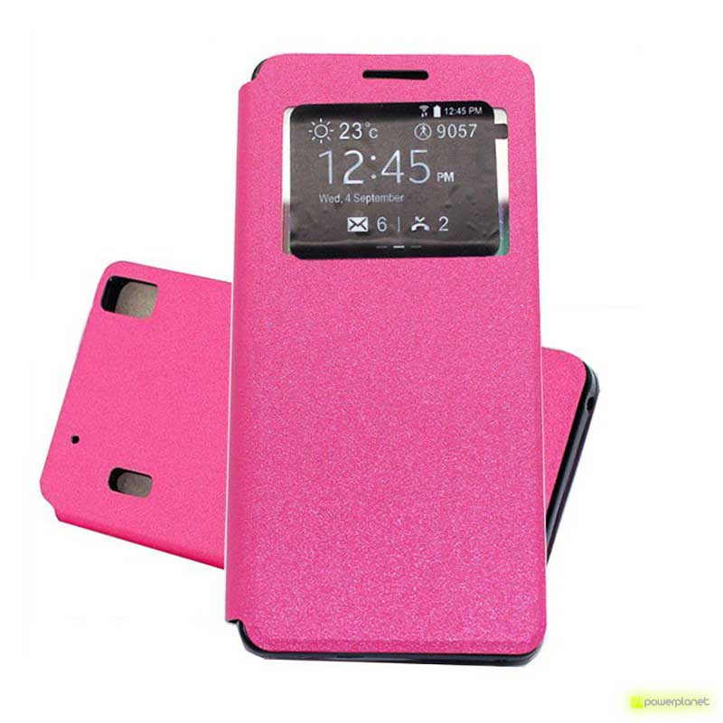 Capa tipo livro com janela Lenovo K3 Note