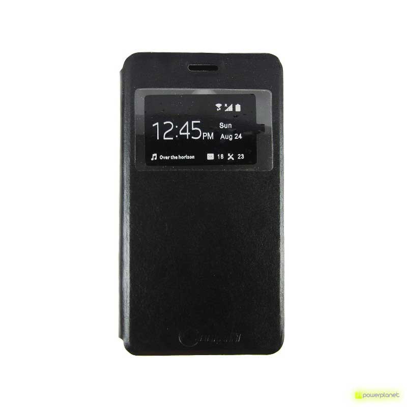 Capa tipo livro com Janela Meizu Mx5