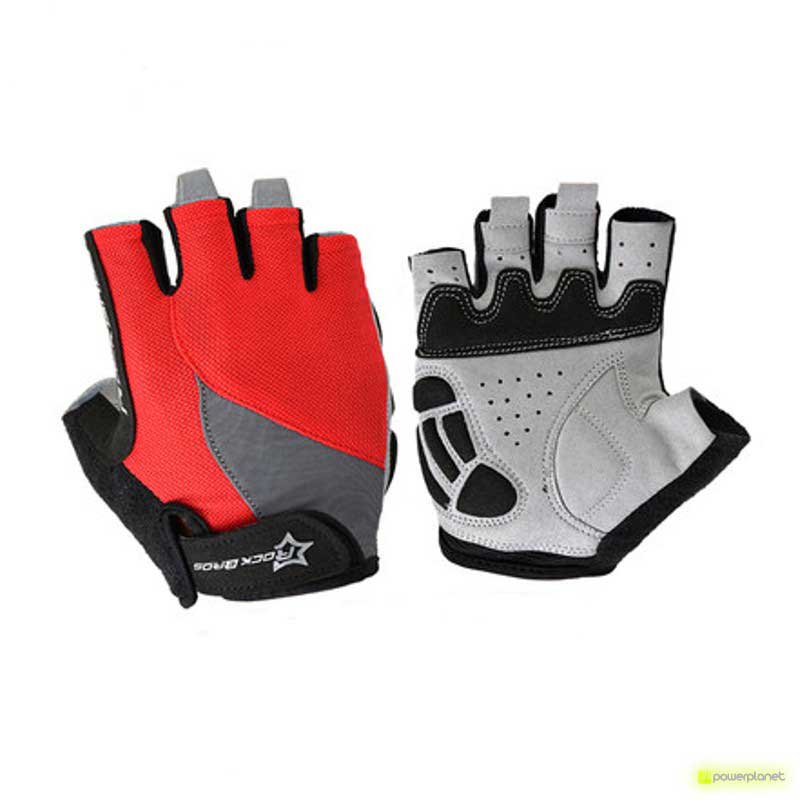 Guantes Cortos Rojo Rockbros