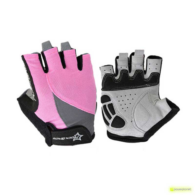 Luvas curtas rosa Rockbros