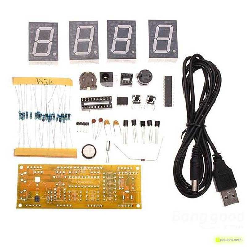 Kit DIY relógio LED 4 Dígitos