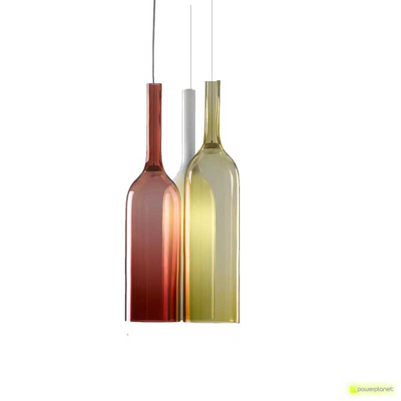 Lámpara Colgante Tipo Botella con Colores