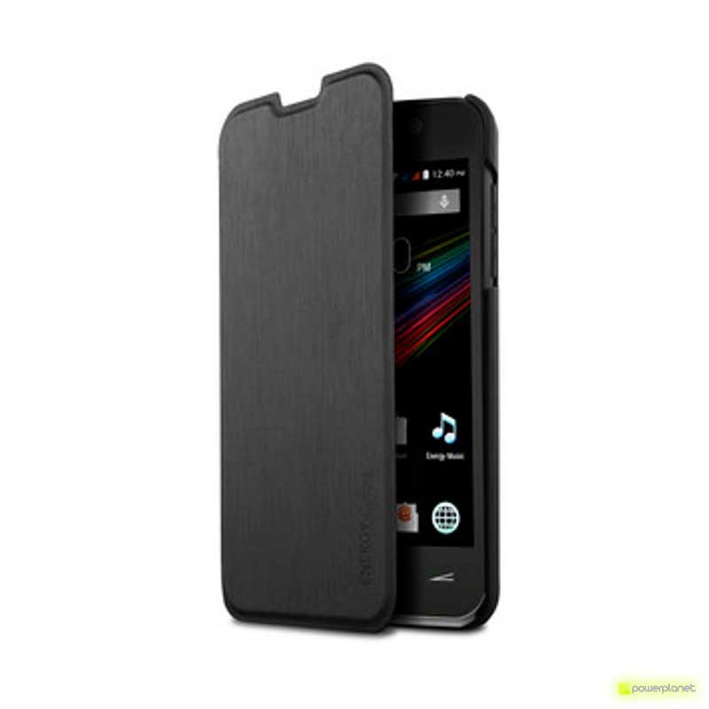 Caso tipo livro Energy Phone Colors Preto