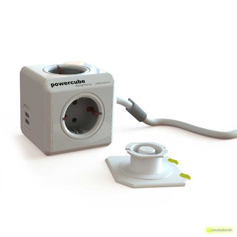 PowerCube Extended USB 4 tomas + 2 puertos USB + Cable 1.5m
