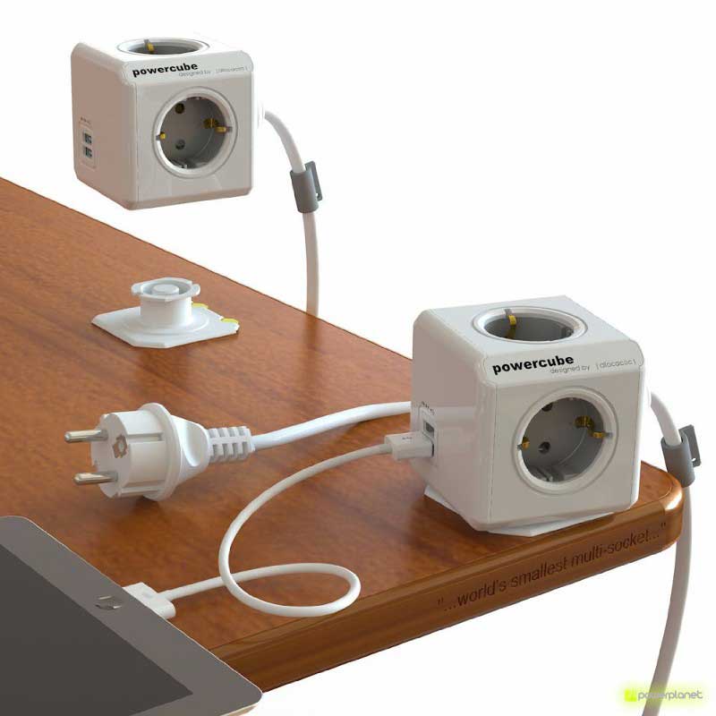PowerCube Extended USB 4 tomas + 2 puertos USB + Cable 1.5m - Ítem1
