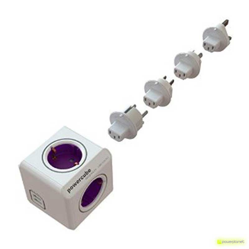 PowerCube ReWirable 4 tomas + 2 puertos USB + 4 adaptadores de corriente - Ítem2