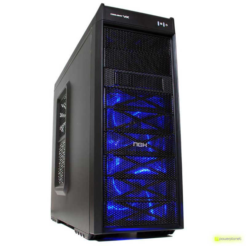 Semitorre ATX NOX Coolbay VX Negra LED Azul