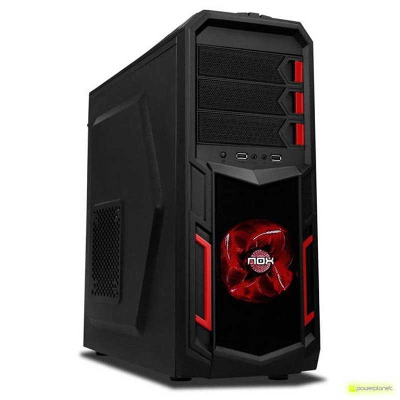 Semitorre ATX NOX NX-3 USB 3.0 LED Rojo