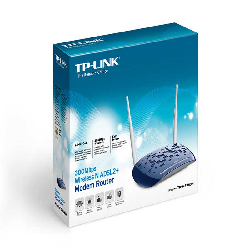 TP-LINK TD-W8960N Modem Router ADSL2 + Inalámbrico N a 300Mbps - Ítem4