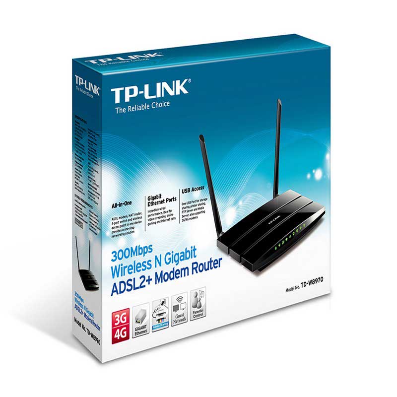 TP-Link TD-W8970 Gigabit ADSL2 + Modem Router and Wireless N 300Mbps - Item3