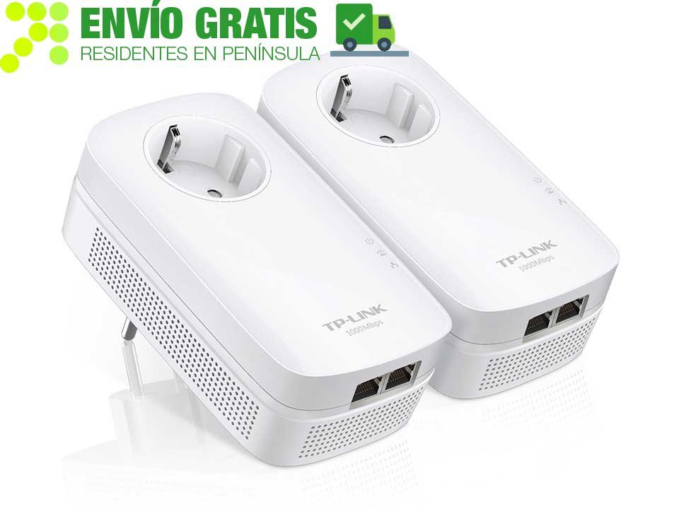 TP-LINK TL-PA7020P KIT Kit de Inicio Powerline AV1000 con 2 puertos Gigabit y Enchufe Incorporado - Ítem