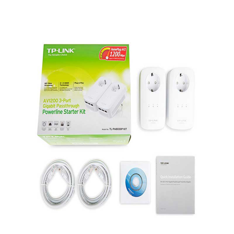 TP-LINK TL-PA8030PKIT Kit de Inicio Powerline AV1200 con 2 puertos Gigabit y Enchufe Incorporado - Ítem2