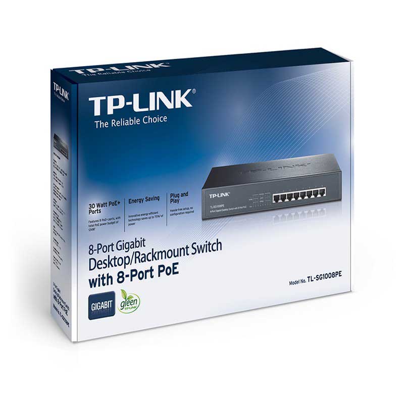 TP-LINK TL-SG1008PE Switch para sobremesa/bastidor con 8 puertos Gigabit PoE - Ítem3