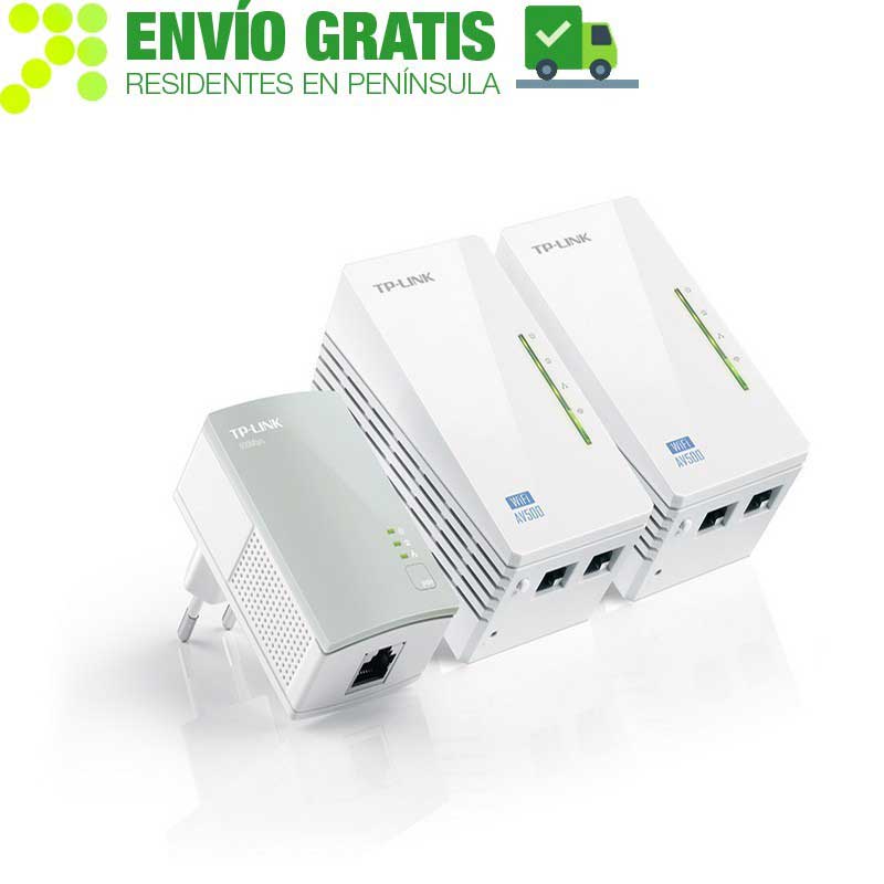 TP-LINK TL-WPA4220T KIT Kit Powerline Extensor Universal de Cobertura Wi-Fi AV500, 2 Puertos Ethernet - Ítem