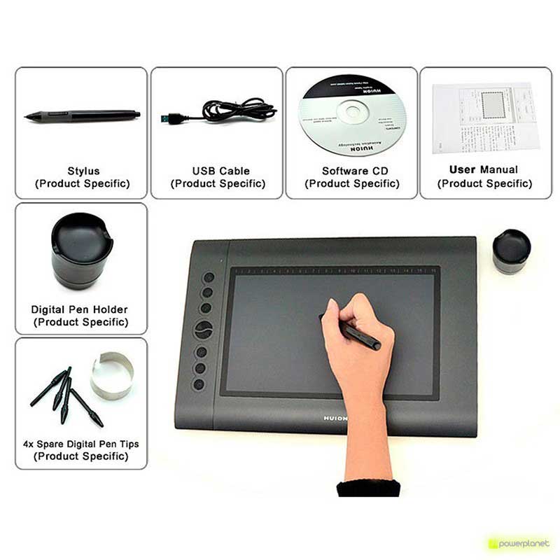 Tablet Digitalizador Huion H610 - Item6