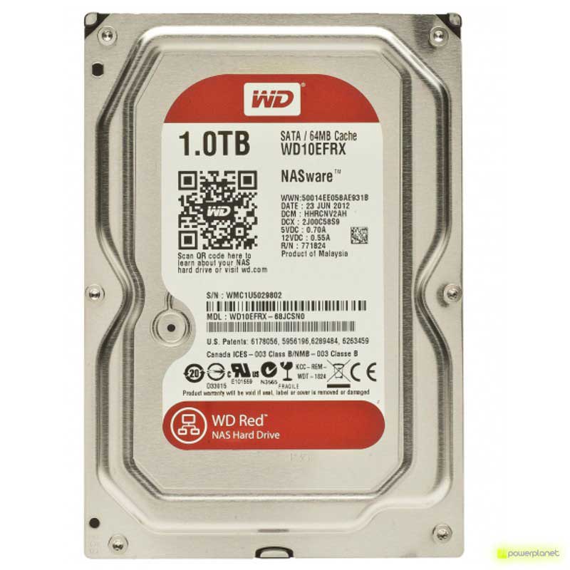 Disco Rigido WD Red 1TB SATA3 NAS 3,5
