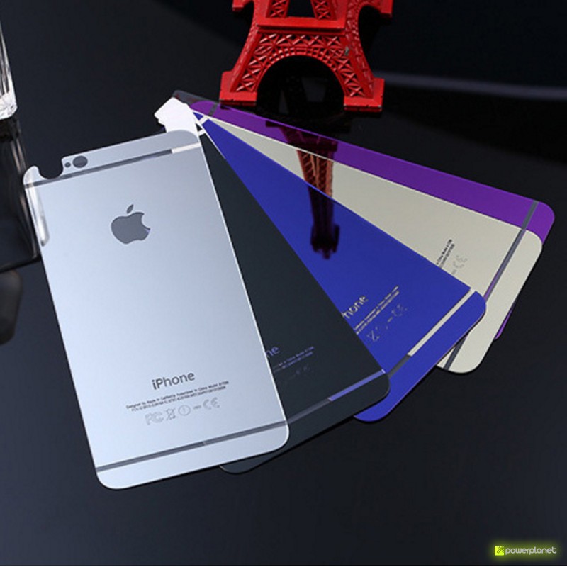 Protector de Pantalla y Trasera Cristal Templado iPhone 6 Colores - Ítem2