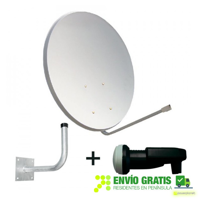 QVIART Kit Parabólica + LNB + Soporte ANT010