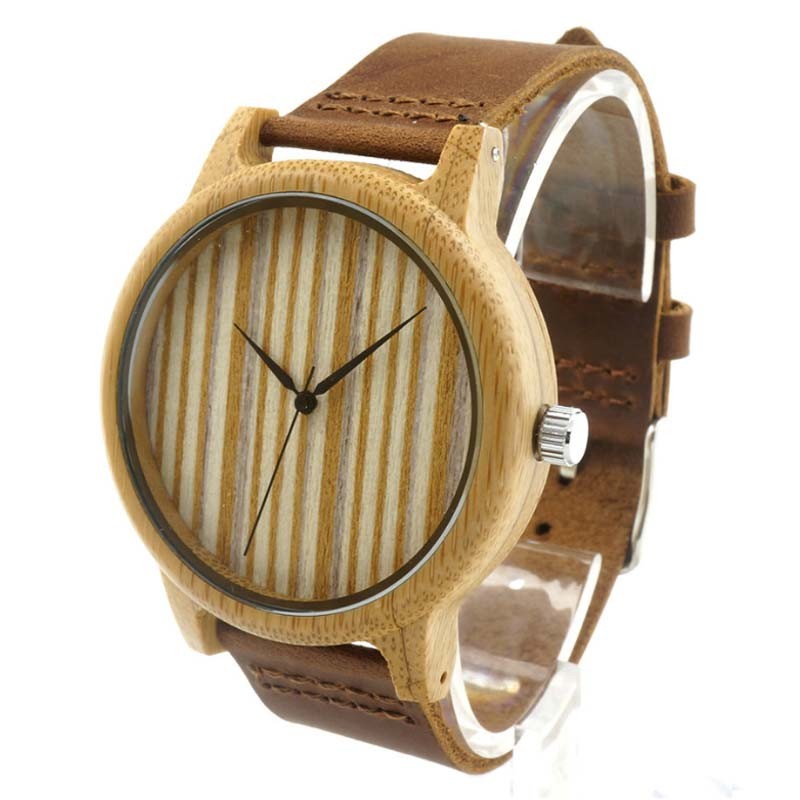 Reloj de Madera de color Avellana