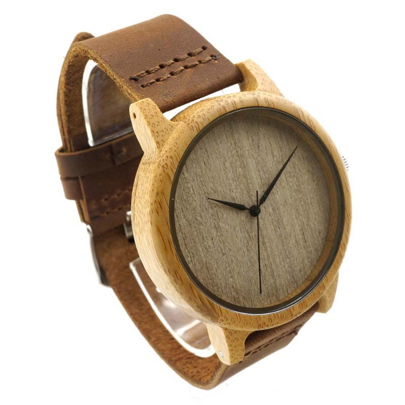 Reloj de Madera de color Avellana - Ítem1