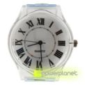 Reloj Transparente Números Romanos - Ítem
