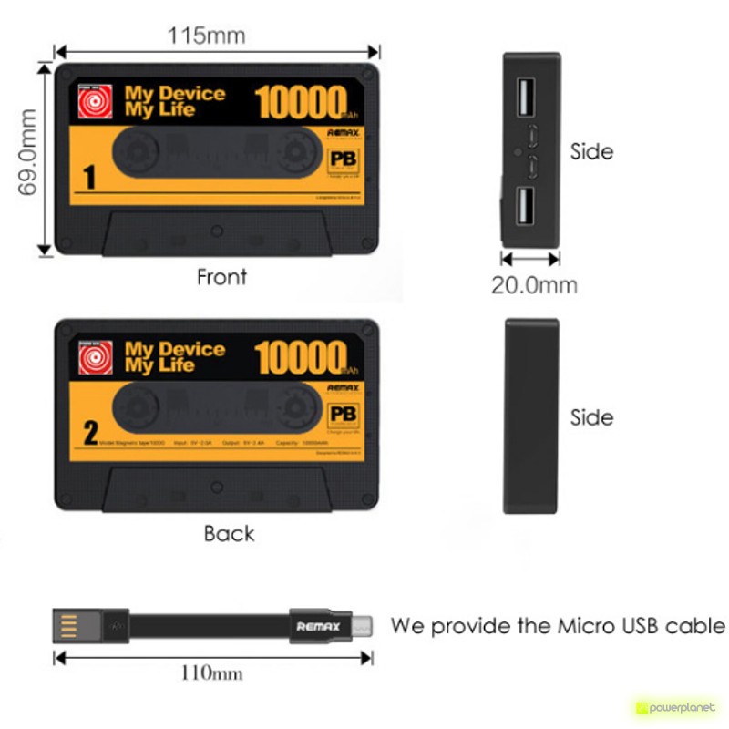 Remax Power Bank Cassete - Ítem3