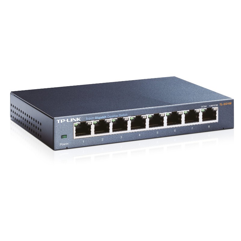 TP-LINK TL-SG108 Switch para sobremesa con 8 puertos a 10/100/1000 Mbps