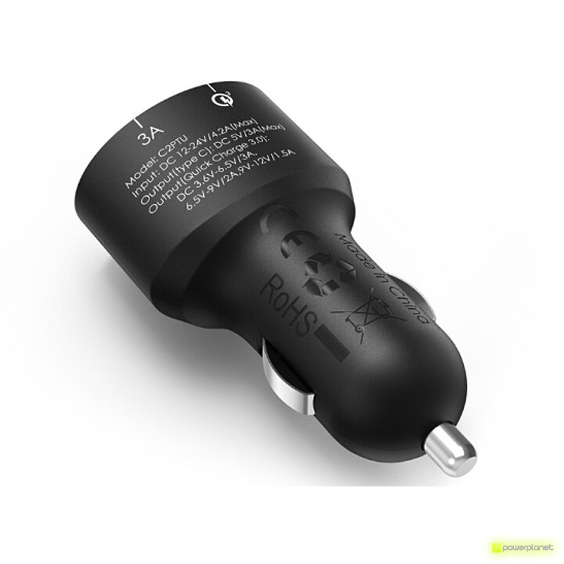 Tronsmart C2PTU Carregador de Carro USB Quick Charge 3.0 y VoltIQ USB/USB Tipo-C - Item3