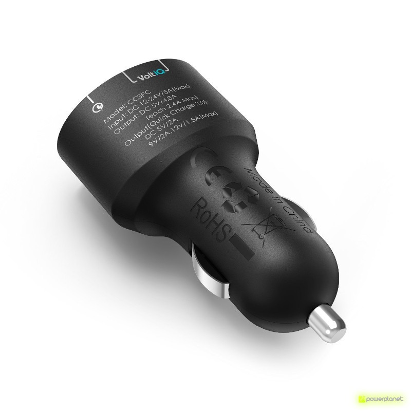 Tronsmart C3PTA Carregador de Carro USB Quick Charge 3.0 de 3 Portos - Item1