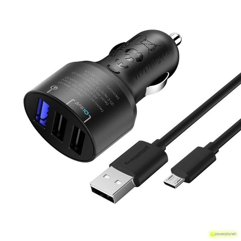 Tronsmart CC3PC Carregador de Carro USB Quick Charge 2.0 de 3 Portos - Item4