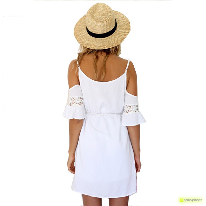 Vestido de verão sem mangas Branco - Mulher - Item1