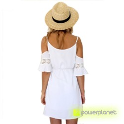 Vestido de verão sem mangas Branco - Mulher - Item1
