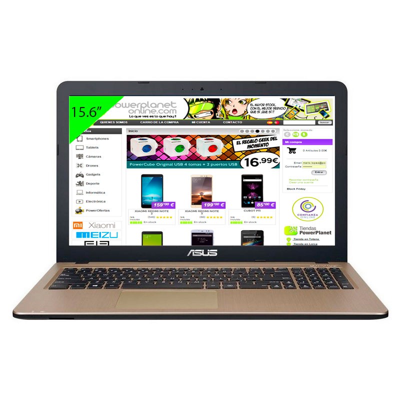 Portátil Asus X540LJ-XX001T Intel Core i3-4005U/4GB/500GB/15.6