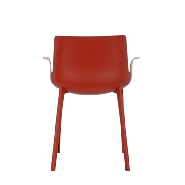 silla piuma de kartell en rojo
