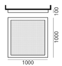 Lámpara Altrove 600 Techo/Pared