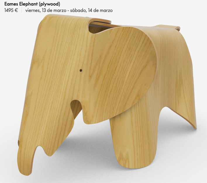 Eames Elephant edición limitada