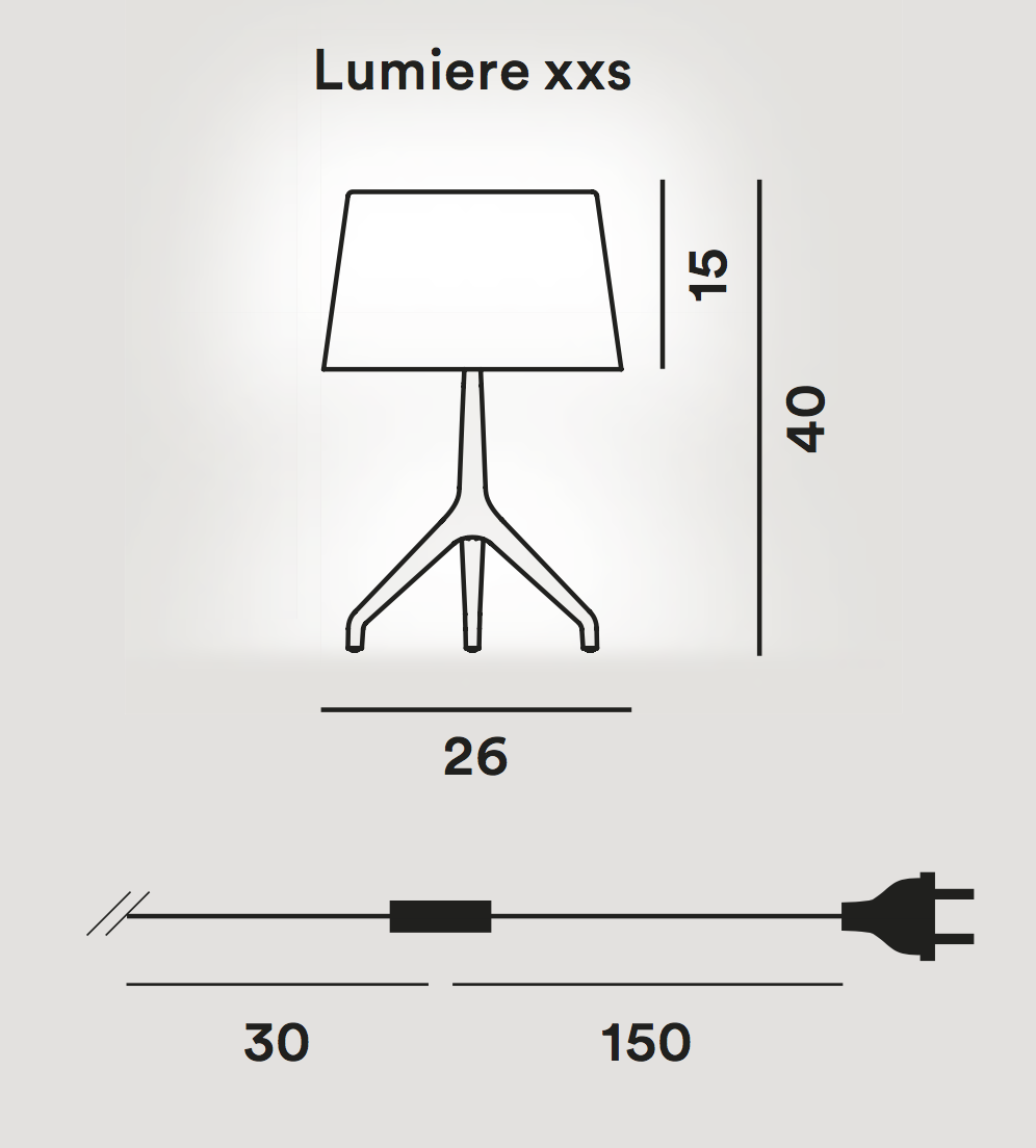 Lámpara Lumiere XXL + XXS