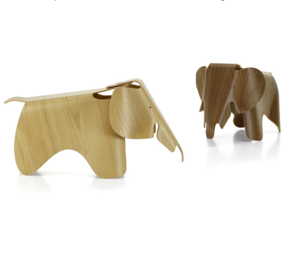 Eames elephant vitra madera de cerezo americano