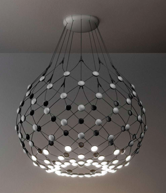 lampara colgante diseño de la marca luceplan modelo mesh