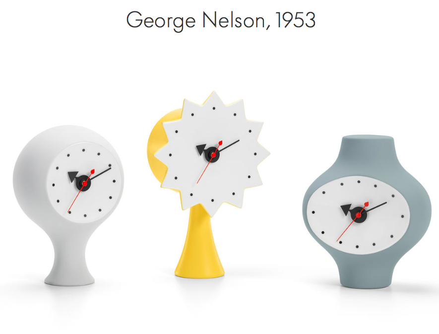 Reloj de pared Geoge Nelson vitra reloj de mesa Ceramic Clocks Vitra