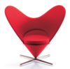 butaca diseño de Verner Panton para Vitra Hearth Cone Chair